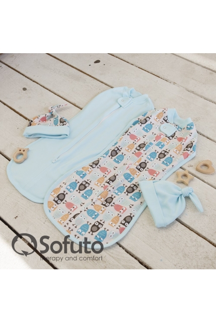 Комплект пеленок-коконов для новорожденных, Owl Laguna
