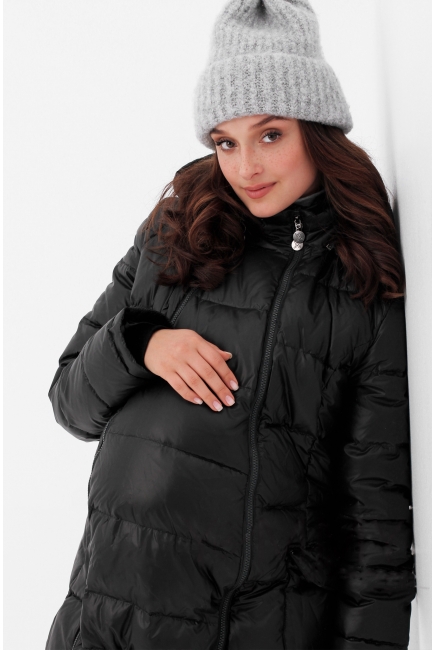 Слингокуртка-слингопальто зимняя 3в1, черное