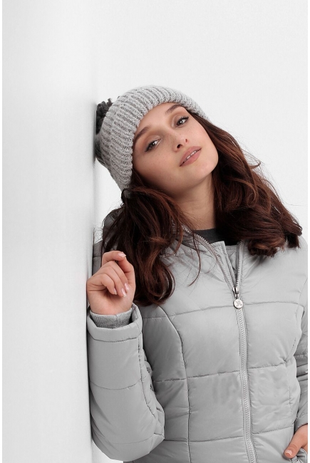 Слингокуртка-слингопальто зимняя 3в1, цвет светло-серый