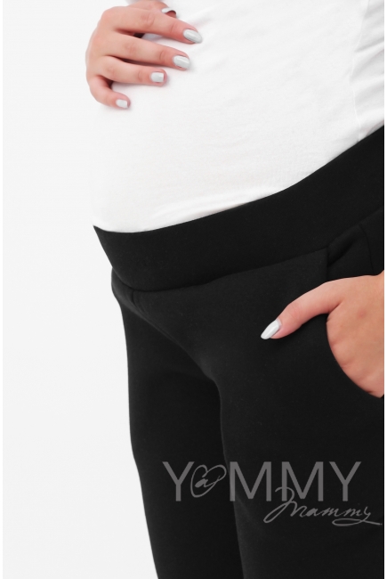 Костюм для беременных и кормящих утепленный, черный