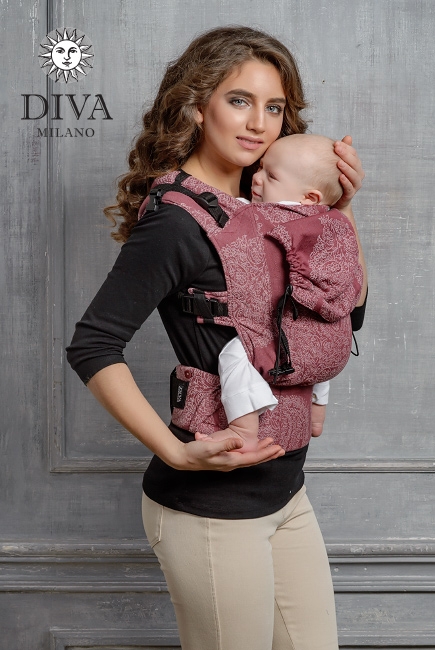 Эрго-рюкзак Diva Essenza Berry Classic со льном