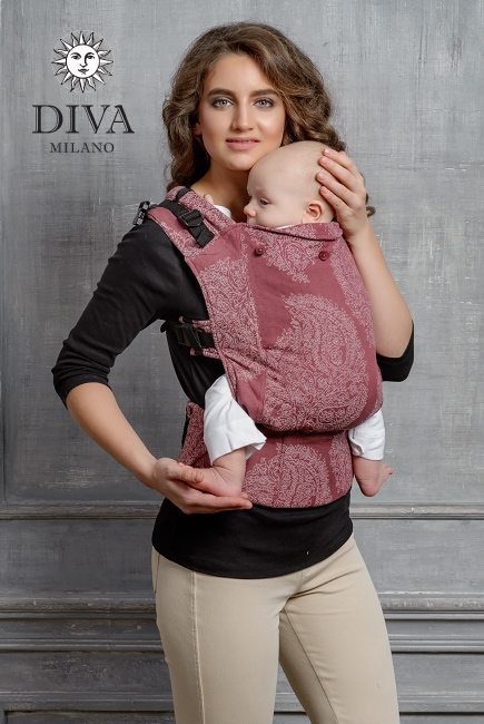 Эрго-рюкзак Diva Essenza Berry Classic со льном