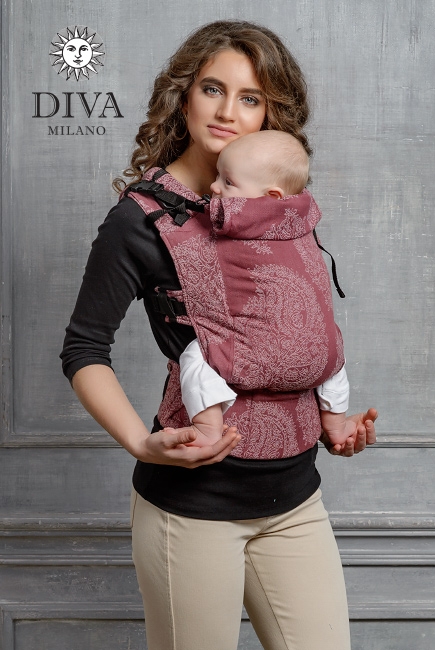 Эрго-рюкзак Diva Essenza Berry Classic со льном