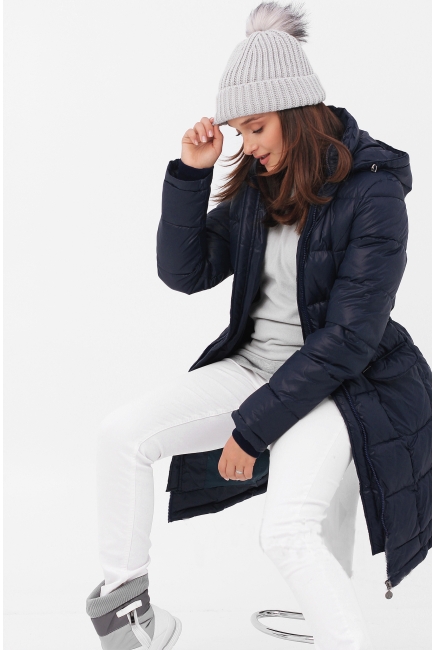 Слингопальто-слингокуртка зимняя пуховая 3 в 1, синий