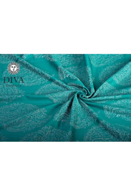 Эрго-рюкзак Diva Essenza Smeraldo Classic, со льном