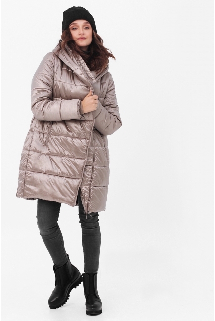 Слингокуртка-трансформер зимняя 3 в 1, золотистая