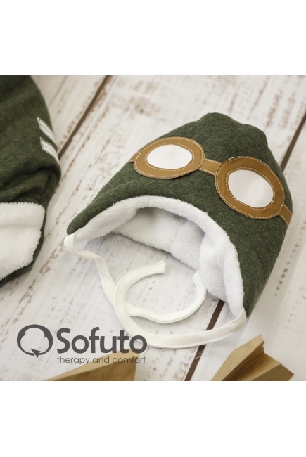 Комплект на выписку холодная зима Aviator (6 предметов)