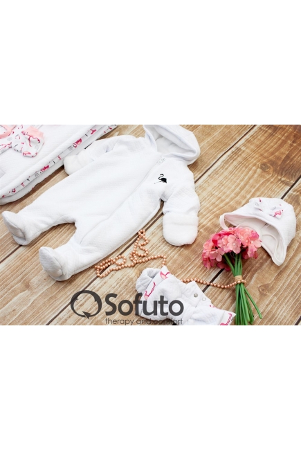 Комплект на выписку из роддома холодная зима Flamingo (7 предметов)