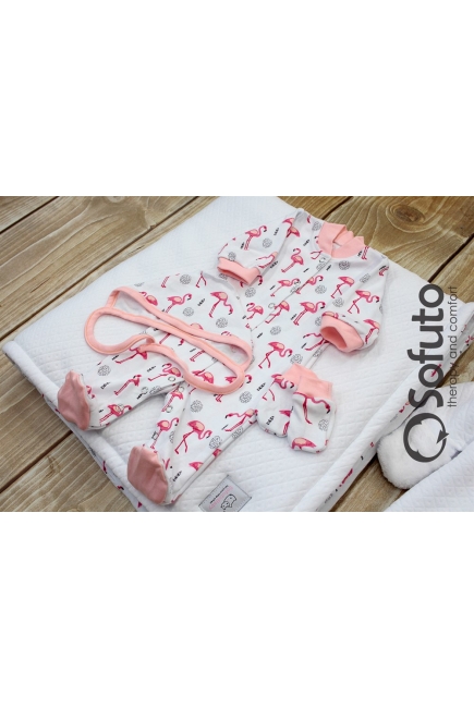 Комплект на выписку из роддома холодная зима Flamingo (7 предметов)