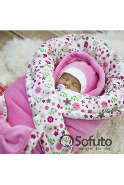 Комплект на выписку для новорожденных холодная зима Flowers (7 предметов)