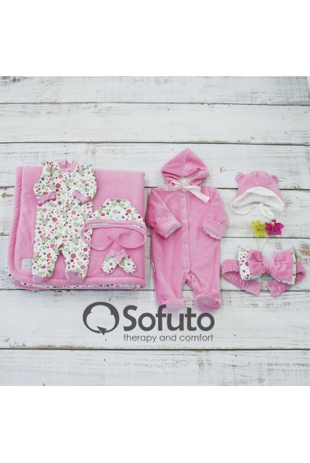 Комплект на выписку из роддома на зиму Fowers (7 предметов)