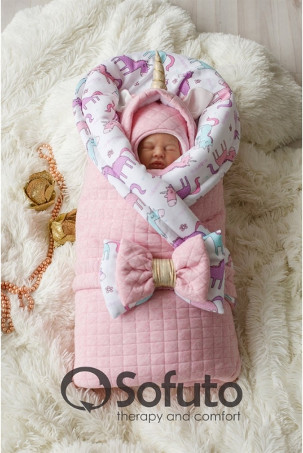 Комплект на выписку из роддома холодная зима Magic unicorn (7 предметов)