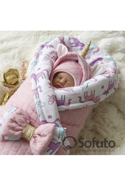 Комплект на выписку из роддома холодная зима Magic unicorn (7 предметов)