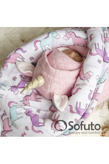 Комплект на выписку из роддома холодная зима Magic unicorn (7 предметов)