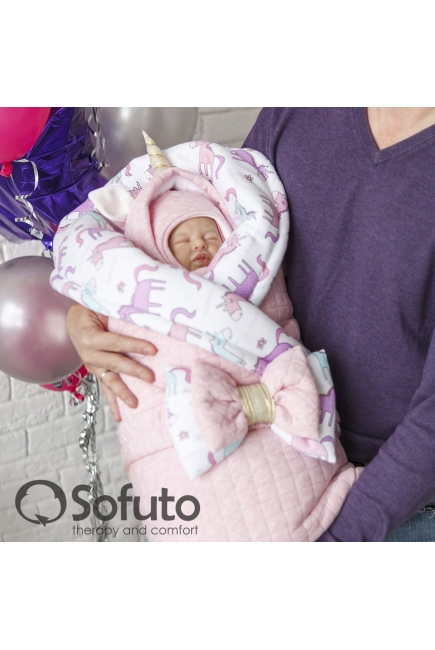 Комплект на выписку из роддома холодная зима Magic unicorn (7 предметов)