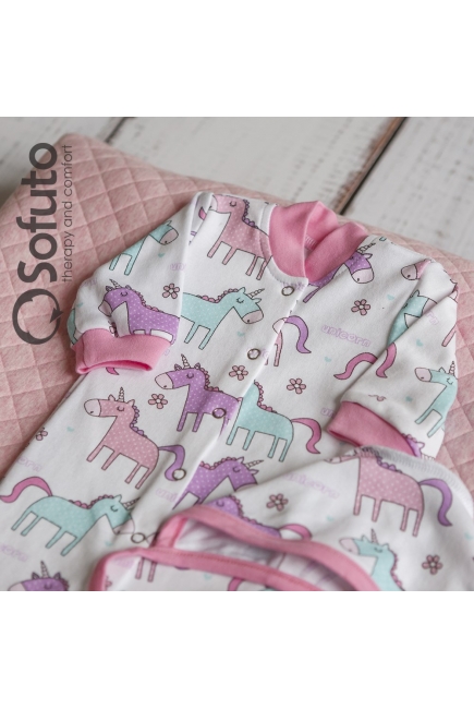 Комплект на выписку из роддома холодная зима Magic unicorn (7 предметов)