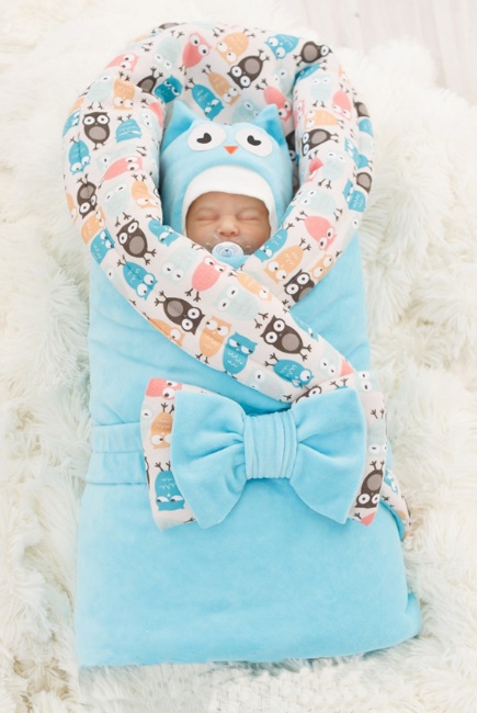 Комплект на выписку для новорожденного зимний Owl laguna (7 предметов)