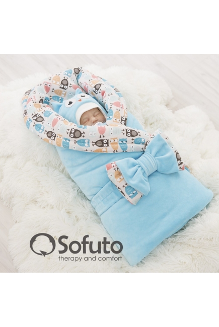 Комплект на выписку для новорожденного зимний Owl laguna (7 предметов)