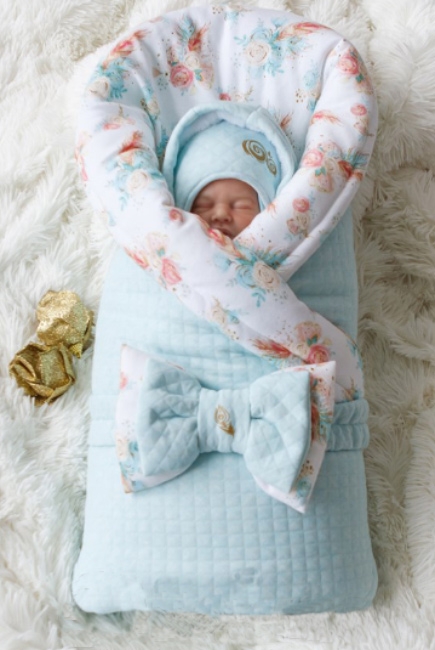 Комплект на выписку для новорожденных холодная зима Pavlina (7 предметов)