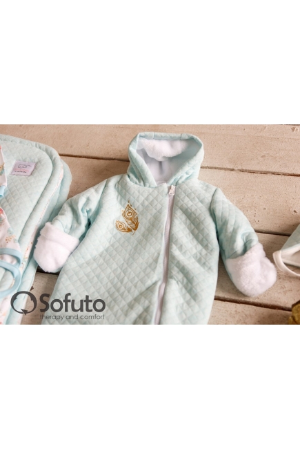 Комплект на выписку для новорожденных холодная зима Pavlina (7 предметов)