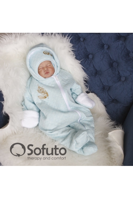 Комплект на выписку для новорожденных холодная зима Pavlina (7 предметов)