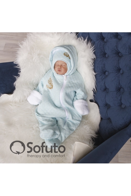 Комплект на выписку для новорожденных холодная зима Pavlina (7 предметов)