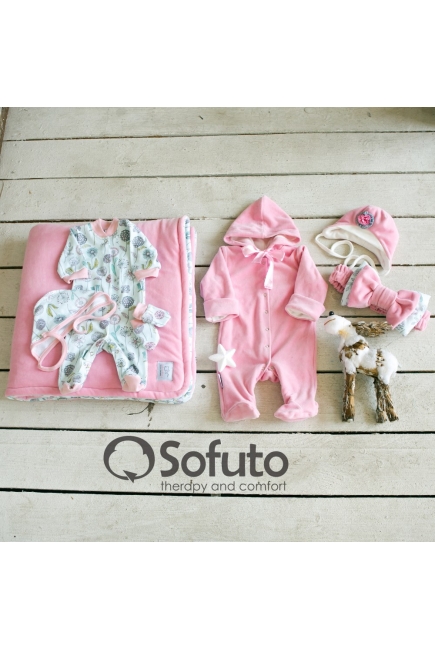 Комплект на выписку из роддома на зиму Puffi (7 предметов)