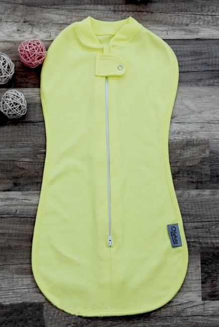 Пеленка кокон для детей трикотажная, Swaddler yellow