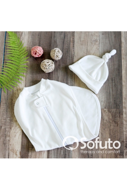 Пеленка-кокон для новорожденных трикотажная, Swaddler milk