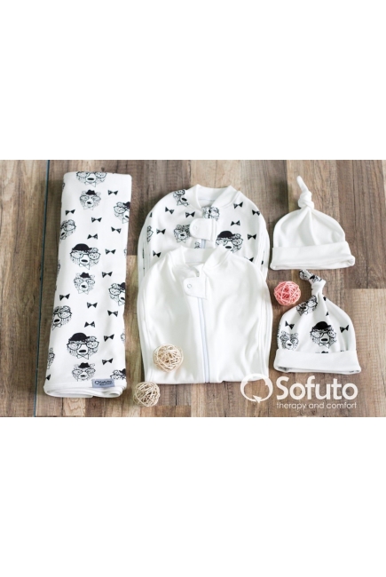 Пеленка-кокон для новорожденных трикотажная, Swaddler milk