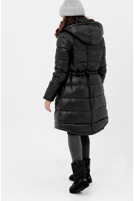 Слингопальто-слингокуртка зимняя пуховая 3 в 1, черная