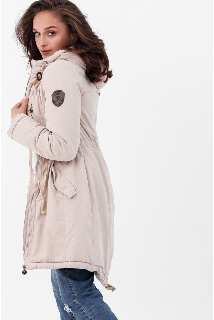 Слингокуртка зимняя - парка 3 в 1, бежевый