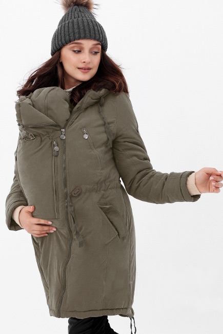 Зимняя слингокуртка - парка 3 в 1, хаки