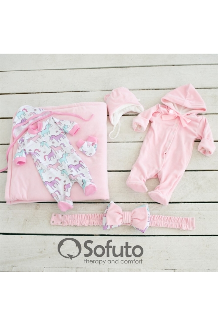 Комплект на выписку на зиму Unicorn (7 предметов)