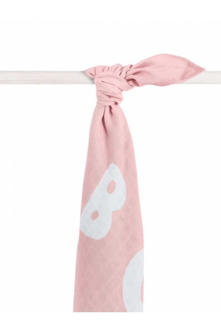 Муслиновая пеленка/простынь для новорожденных Jollein большая, ABC