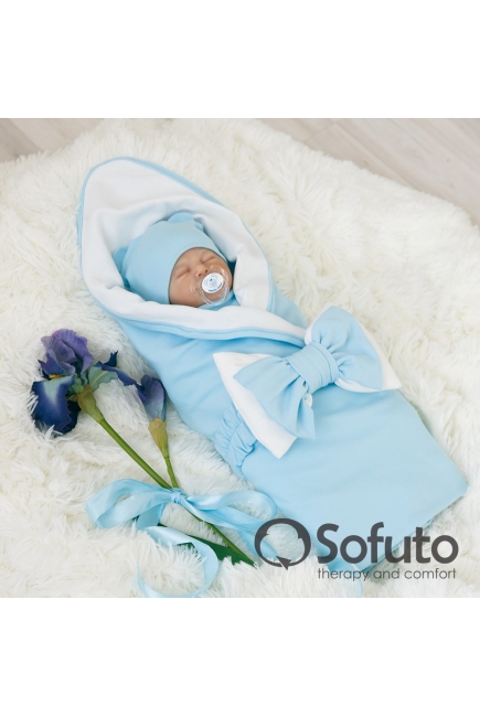 Комплект на выписку для новорожденных жаркое лето Blue simple (5 предметов)