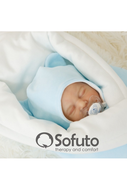 Комплект на выписку из роддома теплый осенний Blue simple (6 предметов)