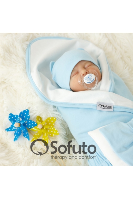 Комплект на выписку для новорожденных жаркое лето Blue simple (5 предметов)