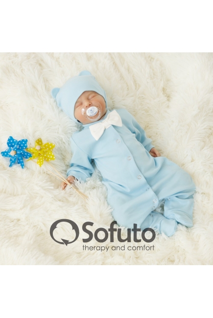 Комплект на выписку для новорожденных жаркое лето Blue simple (5 предметов)