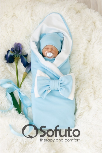 Комплект на выписку для новорожденных жаркое лето Blue simple (5 предметов)