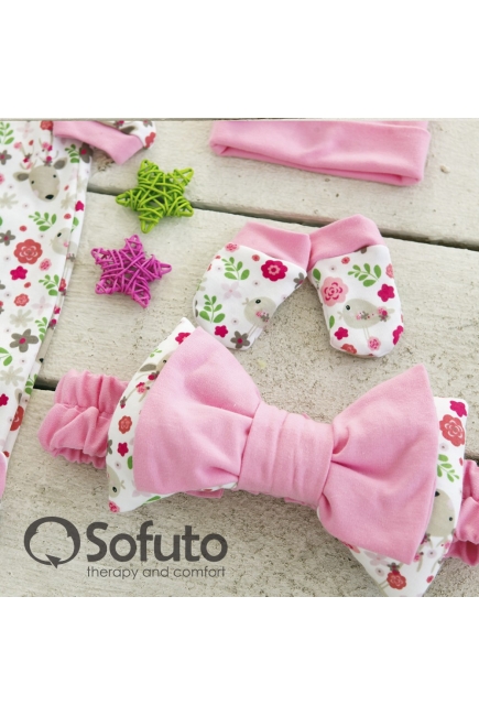 Комплект на выписку летний Flowers (5 предметов)