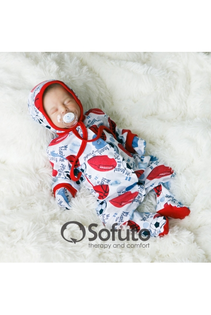 Комплект на выписку теплая весна Football (7 предметов)