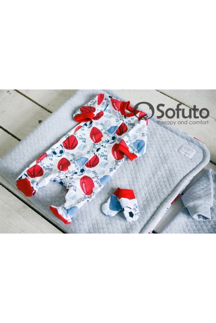 Комплект на выписку теплая весна Football (7 предметов)