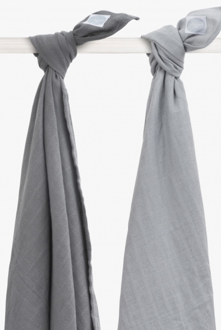 Пеленки муслиновые для новорожденного Jollein, большие, Grey