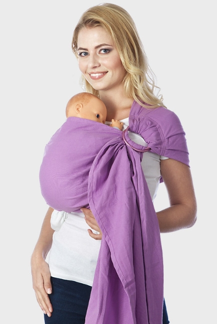 Слинг с кольцами Mums Era "Сингл", цикламен