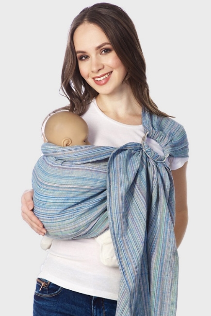 Слинг с кольцами Mums Era "Лайн", деним