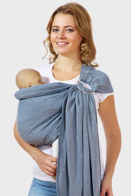 Слинг с кольцами Mums Era Needle, синий