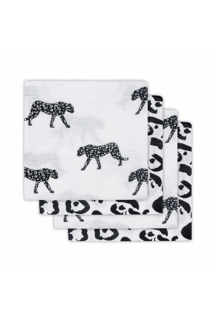 Муслиновые пеленки для новорожденных Jollein средние, Leopard