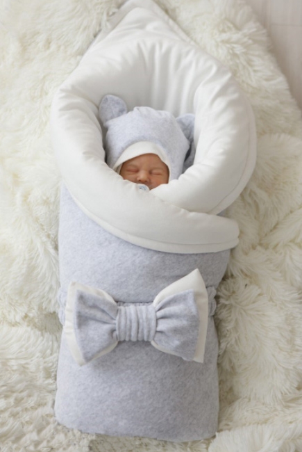 Комплект на выписку для новорожденного демисезонный Light grey (7 предметов)