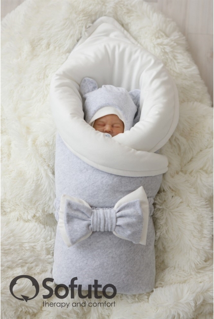 Комплект на выписку для новорожденного демисезонный Light grey (7 предметов)